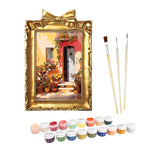 Load image into Gallery viewer, Rustic Garden Doorway Mini Framed Paint by Numbers
