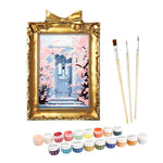 Load image into Gallery viewer, Cherry Blossom Doorway Mini Framed Paint by Numbers
