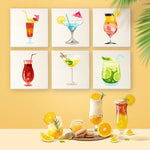 Load image into Gallery viewer, Citrus Cocktails Mini Paint by Numbers

