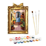 Load image into Gallery viewer, Golden Doorway Mini Framed Paint by Numbers
