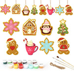 Load image into Gallery viewer, Cozy Christmas Characters Ornaments Paint by Numbers
