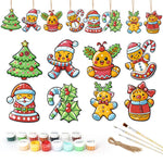 Load image into Gallery viewer, Jolly Christmas Friends Ornaments Paint by Numbers
