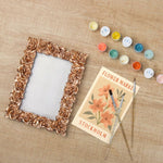 Load image into Gallery viewer, Rose Gold Floral Mini Framed Paint by Numbers
