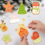 Load image into Gallery viewer, Snowy Christmas Icons Ornaments Paint by Numbers
