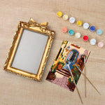 Load image into Gallery viewer, Golden Doorway Mini Framed Paint by Numbers
