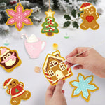 Load image into Gallery viewer, Cozy Christmas Characters Ornaments Paint by Numbers

