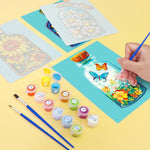 Load image into Gallery viewer, Floral Bottles Mini Paint by Numbers

