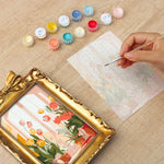 Load image into Gallery viewer, Spring Tulips Mini Framed Paint by Numbers
