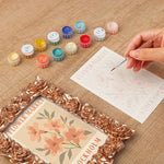 Load image into Gallery viewer, Rose Gold Floral Mini Framed Paint by Numbers
