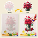 Load image into Gallery viewer, Romantic Red Roses Mini Paint by Numbers
