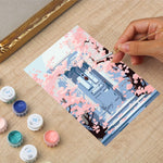 Load image into Gallery viewer, Cherry Blossom Doorway Mini Framed Paint by Numbers
