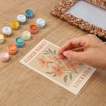 Load image into Gallery viewer, Rose Gold Floral Mini Framed Paint by Numbers
