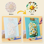 Load image into Gallery viewer, Floral Bottles Mini Paint by Numbers
