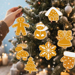 Load image into Gallery viewer, Golden Christmas Charm Ornaments Paint by Numbers
