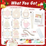 Load image into Gallery viewer, Cozy Christmas Characters Ornaments Paint by Numbers
