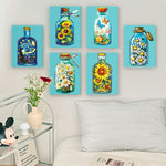 Load image into Gallery viewer, Floral Bottles Mini Paint by Numbers
