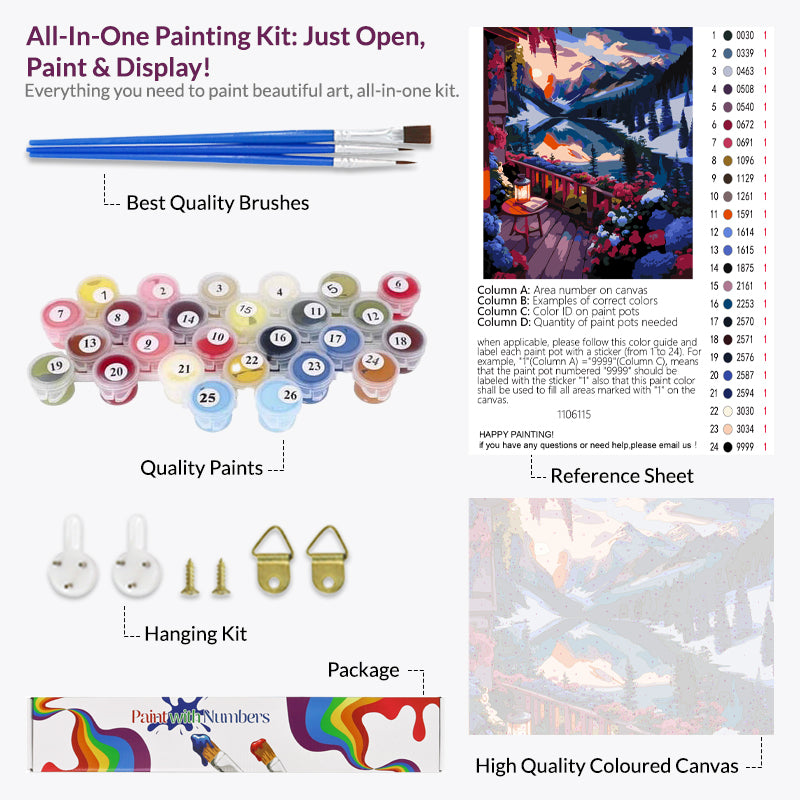 Alpine Escape Paint by Numbers