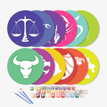 Load image into Gallery viewer, Astrology Symbols 12-Pieces Paint by Numbers Placemat
