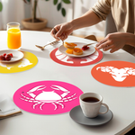 Load image into Gallery viewer, Astrology Symbols 12-Pieces Paint by Numbers Placemat
