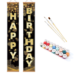 Load image into Gallery viewer, Birthday Wishes Hanging Scroll Paint by Numbers Kit
