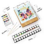 Load image into Gallery viewer, Blooming Butterfly Paint by Numbers Calendar
