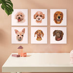 Load image into Gallery viewer, Charming Dog Faces Mini Paint by Numbers
