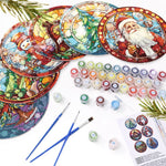 Load image into Gallery viewer, Christmas Cheer 6-Piece Paint by Numbers Placemat
