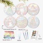 Load image into Gallery viewer, Christmas Cheer 6-Piece Paint by Numbers Placemat
