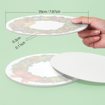 Load image into Gallery viewer, Christmas Greenery 4-Pieces Paint by Numbers Placemat
