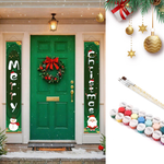 Load image into Gallery viewer, Christmas Greetings Hanging Scroll Paint by Numbers Kit
