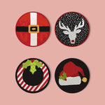 Load image into Gallery viewer, Christmas Icons Paint by Numbers Coasters
