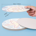 Load image into Gallery viewer, Coastal Mosaic 6-Piece Paint by Numbers Placemat
