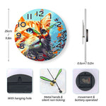 Load image into Gallery viewer, Colorful Cat Portrait Paint by Numbers Clock Kit
