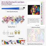 Load image into Gallery viewer, Colorful Dog Face, Paint By Numbers
