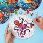 Load image into Gallery viewer, Colorful Marine Life 4-Piece Paint by Numbers Placemat
