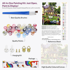 Colors of Spring Paint by Numbers