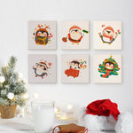 Load image into Gallery viewer, Cute Christmas Penguins Mini Paint by Numbers
