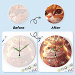 Load image into Gallery viewer, Cute Kitty Paint by Numbers Clock Kit
