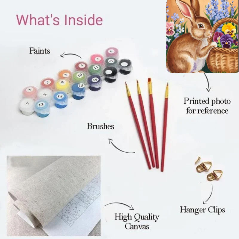 Easter Bunny Delight Paint by Numbers