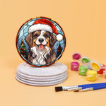 Load image into Gallery viewer, Festive Animals Paint by Numbers Coasters
