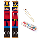Load image into Gallery viewer, Festive Red Nutcracker Hanging Scroll Paint by Numbers Kit
