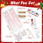 Load image into Gallery viewer, Festive Gnome Duo Hanging Scroll Paint by Numbers Kit
