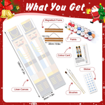Load image into Gallery viewer, Festive Nutcracker Duo Hanging Scroll Paint by Numbers Kit
