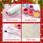 Load image into Gallery viewer, Festive Red Nutcracker Hanging Scroll Paint by Numbers Kit
