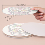 Load image into Gallery viewer, Floral Skull Designs 6-Pieces Paint by Numbers Placemat

