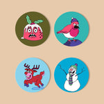 Load image into Gallery viewer, Funny Christmas Characters Paint by Numbers Coasters
