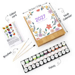Load image into Gallery viewer, Garden Blooms Paint by Numbers Calendar
