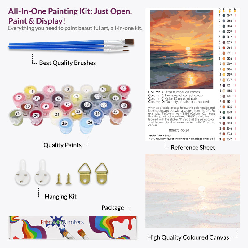 Golden Horizon Paint by Numbers
