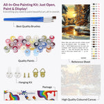 Load image into Gallery viewer, Golden Winter Glow Paint by Numbers

