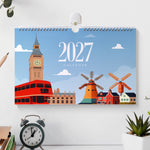 Load image into Gallery viewer, Landmark Paint by Numbers Calendar

